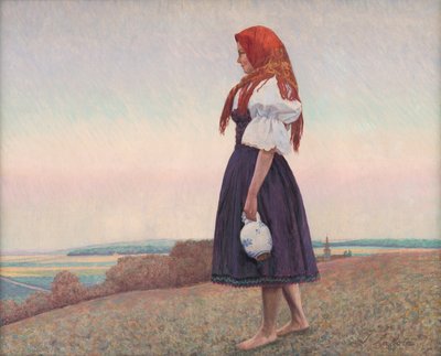 Girl with a Jug by Ivan Zabota